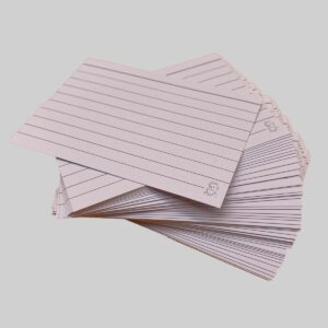 A7 Flashcards Wit - zonder perforatie en ring