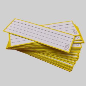 Halve Flashcards Geel - zonder perforatie en ring