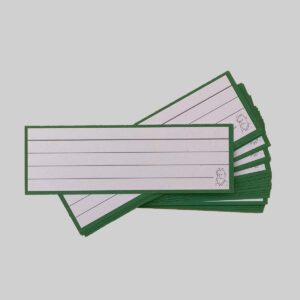 Halve Flashcards Groen - zonder perforatie en ring