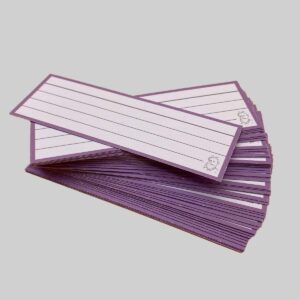 Halve Flashcards Lila - zonder perforatie en ring