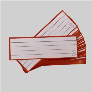 Halve Flashcards Oranje - zonder perforatie en ring