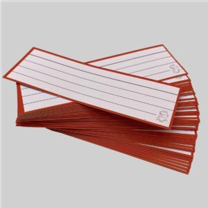 Halve Flashcards Oranje - zonder perforatie en ring