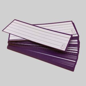 Halve Flashcards Paars - zonder perforatie en ring
