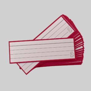 Halve Flashcards Roze - zonder perforatie en ring