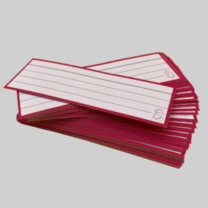 Halve Flashcards Roze - zonder perforatie en ring