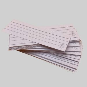 Halve Flashcards Wit - zonder perforatie en ring