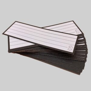 Halve Flashcards Zwart - zonder perforatie en ring